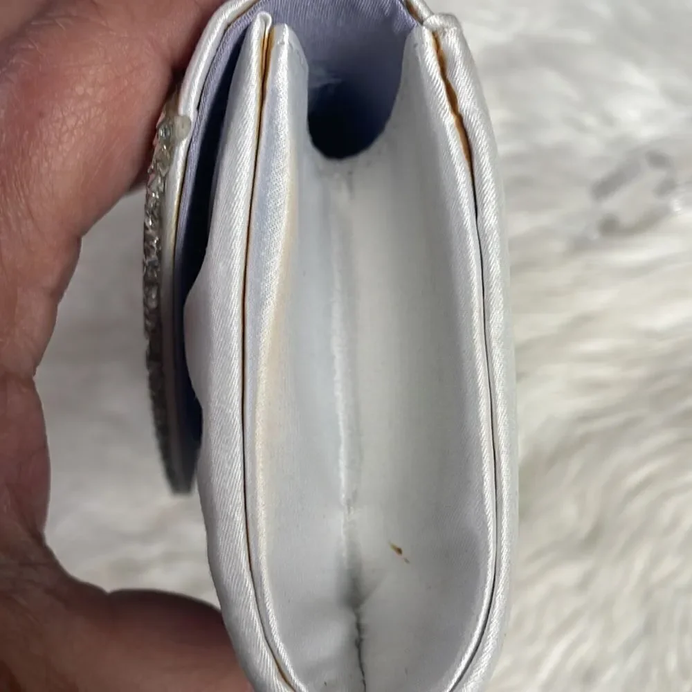 Vintage White Evening Clutch Bag
